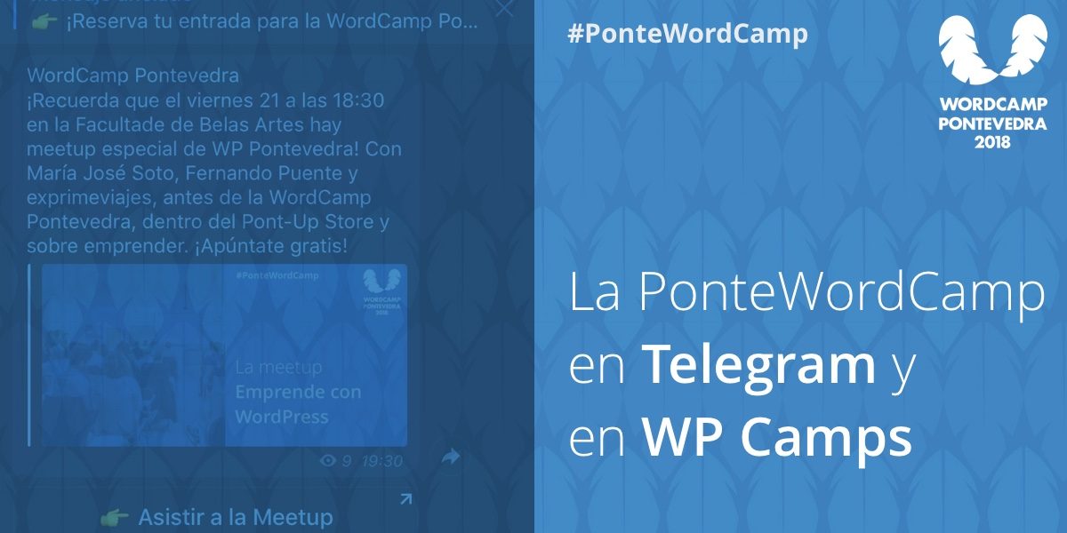 Toda la información de la PonteWordCamp en tu móvil